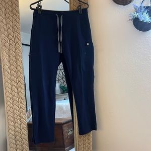 Figs Navy Yola Petite Skinny Scrub Pants